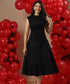 Waistless Princess Line Midi Dress